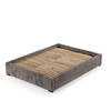 POLSTERBETT Maple Braun 120/200 cm im Chenille-Stoff - Schwarz/Naturfarben, Holz/Holzwerkstoff (120/200cm) - Maison de Reve