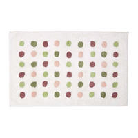 BADEMATTE Punkte 50/80 cm, Baumwolle - Multicolor, Textil (50/80cm) - Homescapes