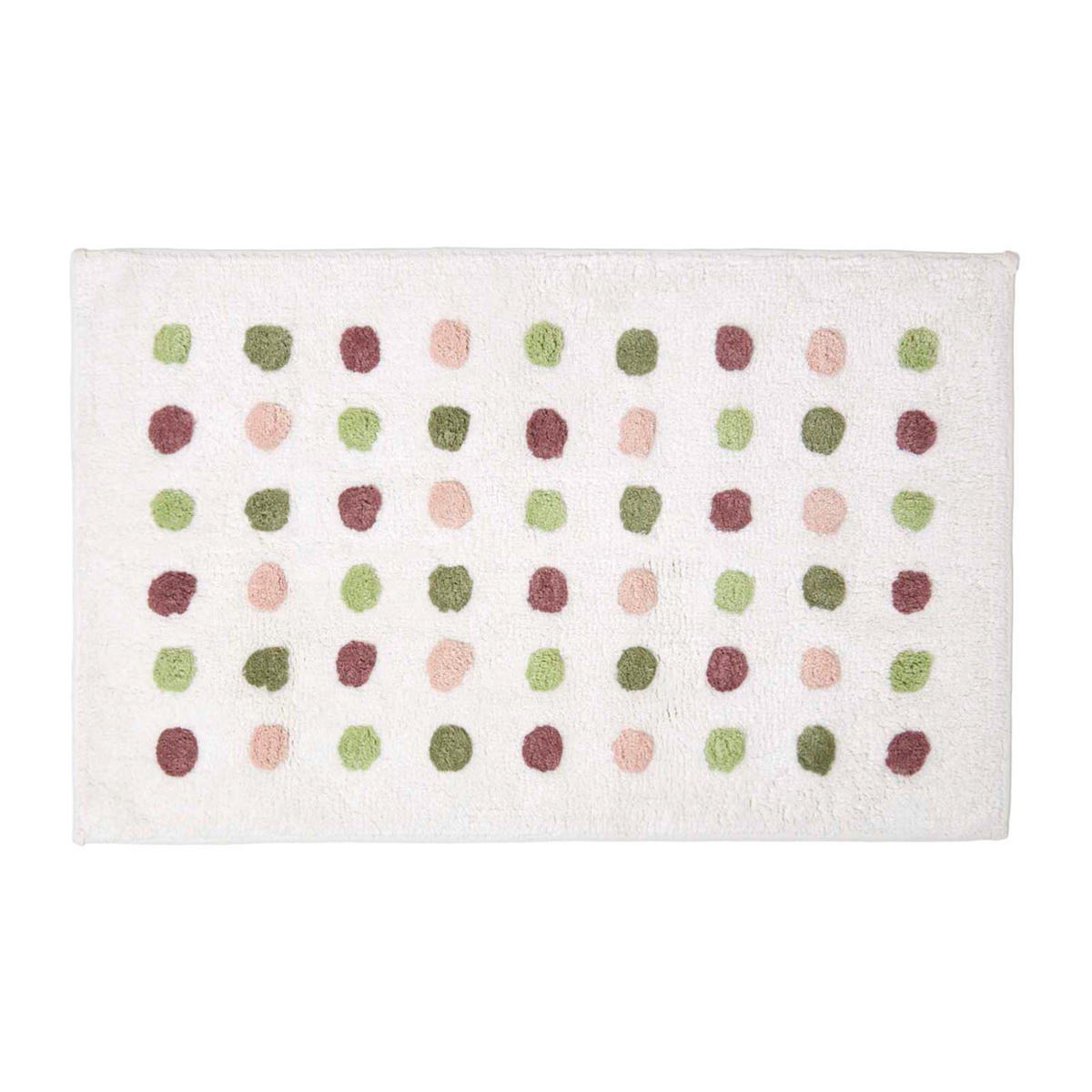 BADEMATTE Punkte 50/80 cm, Baumwolle - Multicolor, Textil (50/80cm) - Homescapes