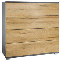 KOMMODE Pavos Eiche Natur - Eichefarben, Holzwerkstoff (76/76/35cm) - Vladon