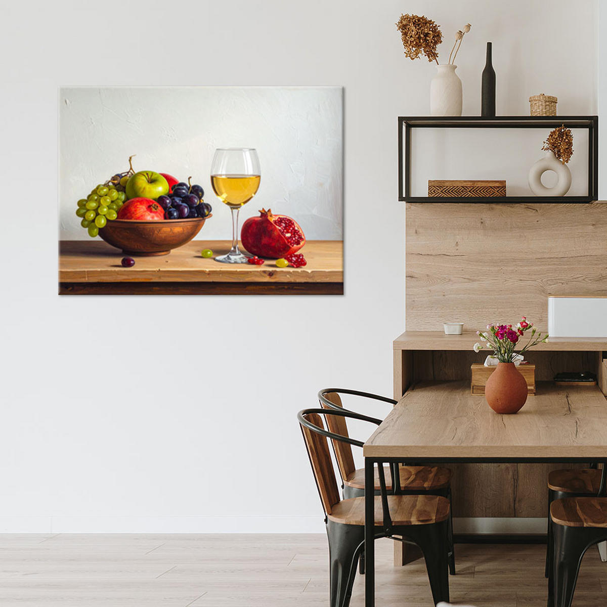 LEINWANDBILD Essen & Trinken 100x70cm - Multicolor, Textil (100/70cm) - Feeby