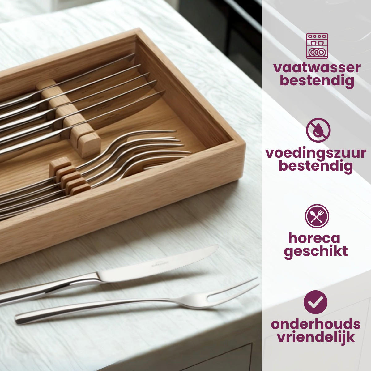 STEAKBESTECK Piemont silber 12-tlg. - Silberfarben, Metall - Villeroy & Boch