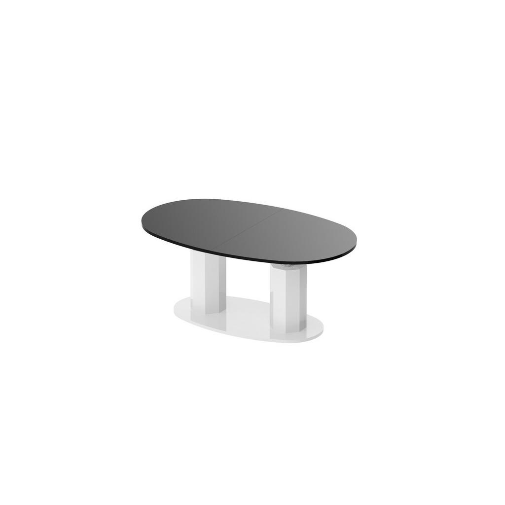 Thumbnail - designimpex Couchtisch, Schwarz Hochglanz, Weiß Hochglanz, Holzwerkstoff, 130x54x80 cm, Wohnzimmer, Wohnzimmertische, Co...