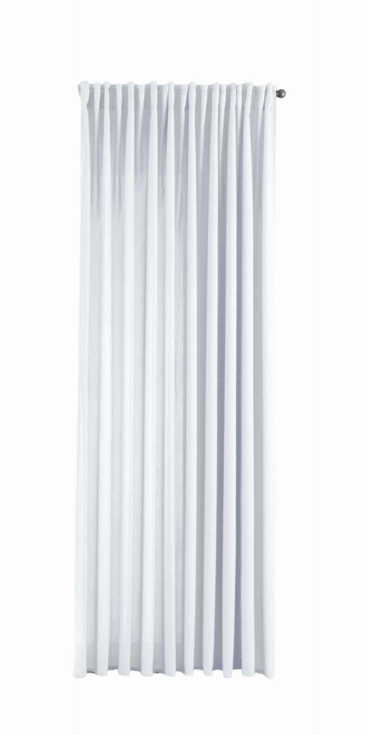 SCHLAUFENGARDINE »Palermo« HxB 250x300 cm Weiß - Weiß, Textil (300/250cm) - Gardinenbox