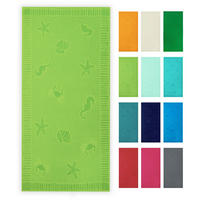 STRANDTUCH, 100x200 cm, 100% Baumwolle, Grün - Limette, Textil (100/200cm) - Zollner