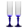 SEKTGLÄSER, 2er-Set, 200 ml - Dunkelblau, Glas (0.2L) - Krosno Glass