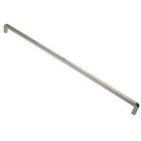 MÖBELGRIFF BA 256mm, Küchengriff Edelstahl, Schrankgriff schmal - Silberfarben, Metall (1/3.2/26.6cm)