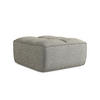POUF Strukturstoff Stoff Beige - Beige/Schwarz, Kunststoff/Textil (80/43/93cm) - Makamii