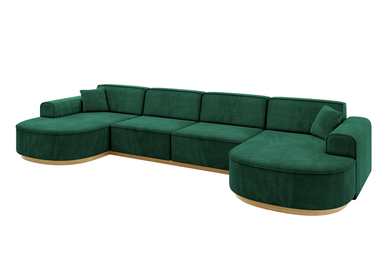 Altdecor Wohnlandschaft Grün 388x83x171 cm