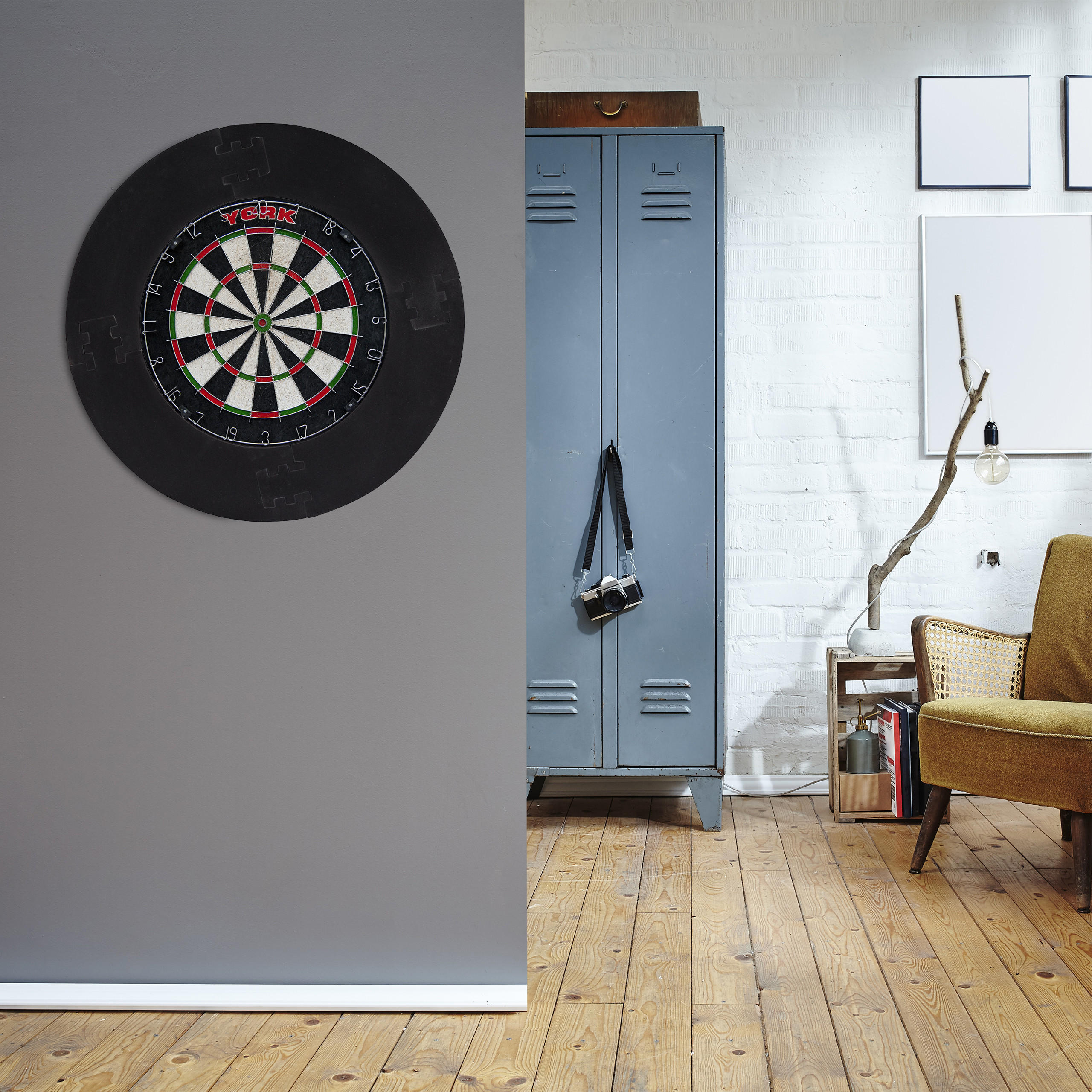 DART Catchring - Schwarz, Textil (72/72/3cm) - Relaxdays