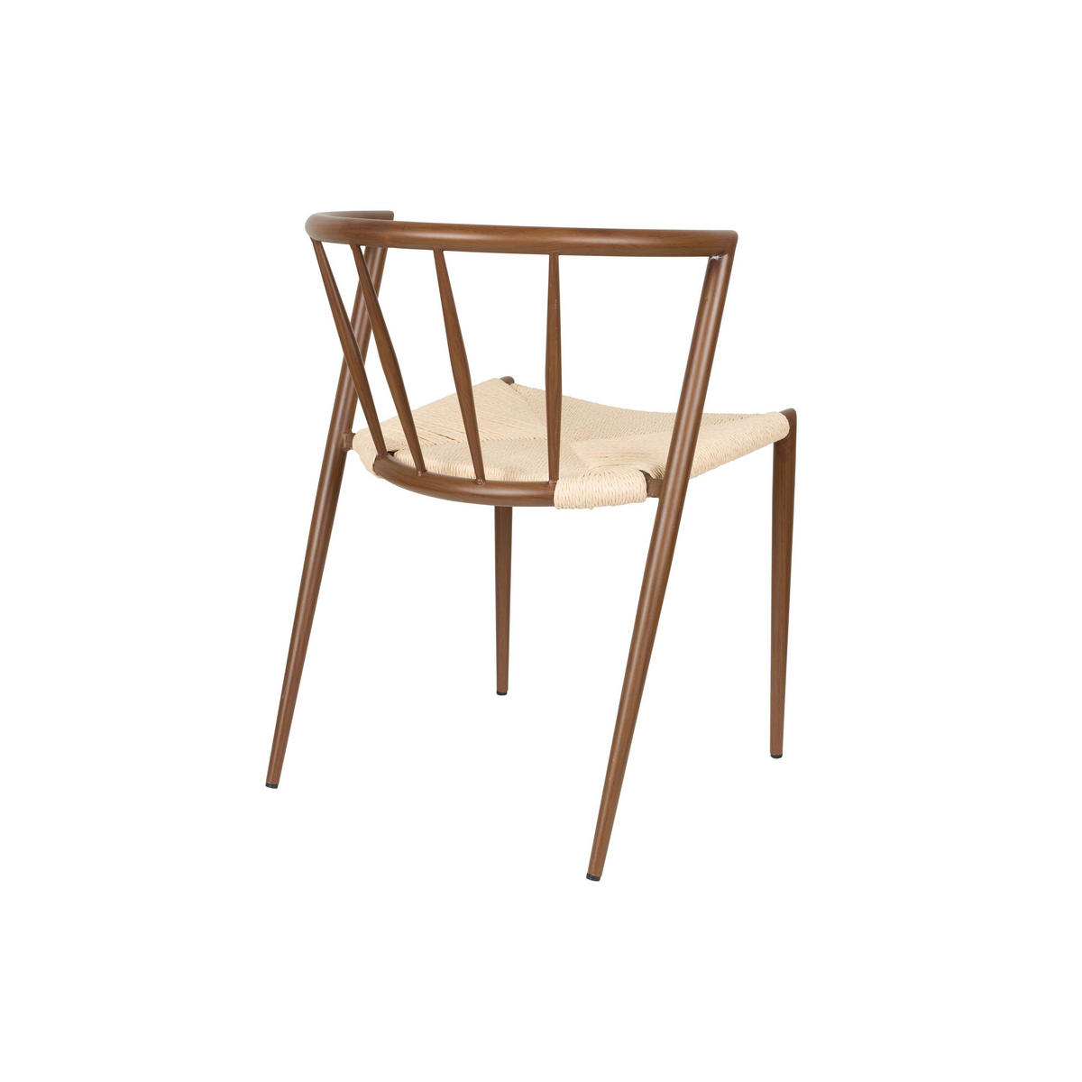 ESSZIMMERSTUHL Che Braun - 2 er Set - Beige/Braun, Metall (52/70/46cm) - Housecraft Living