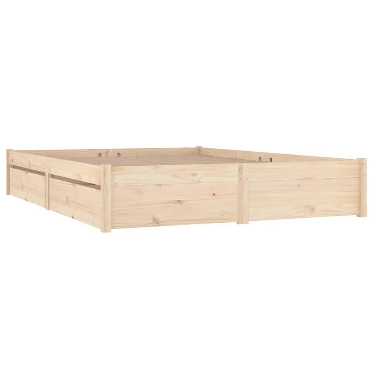 BETT Kivett 145.5/205.5 cm - Braun, Holz (140/200cm) - Nettlife