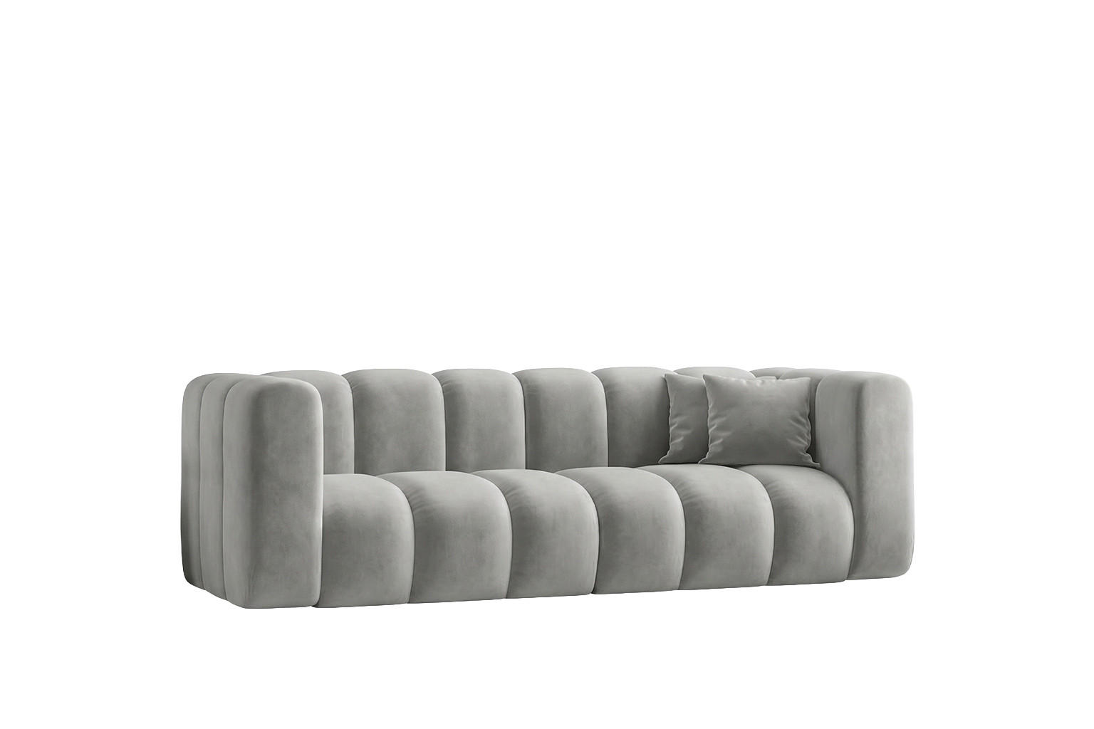 Kaiser Möbel Sofa Grau 230x70x89 cm