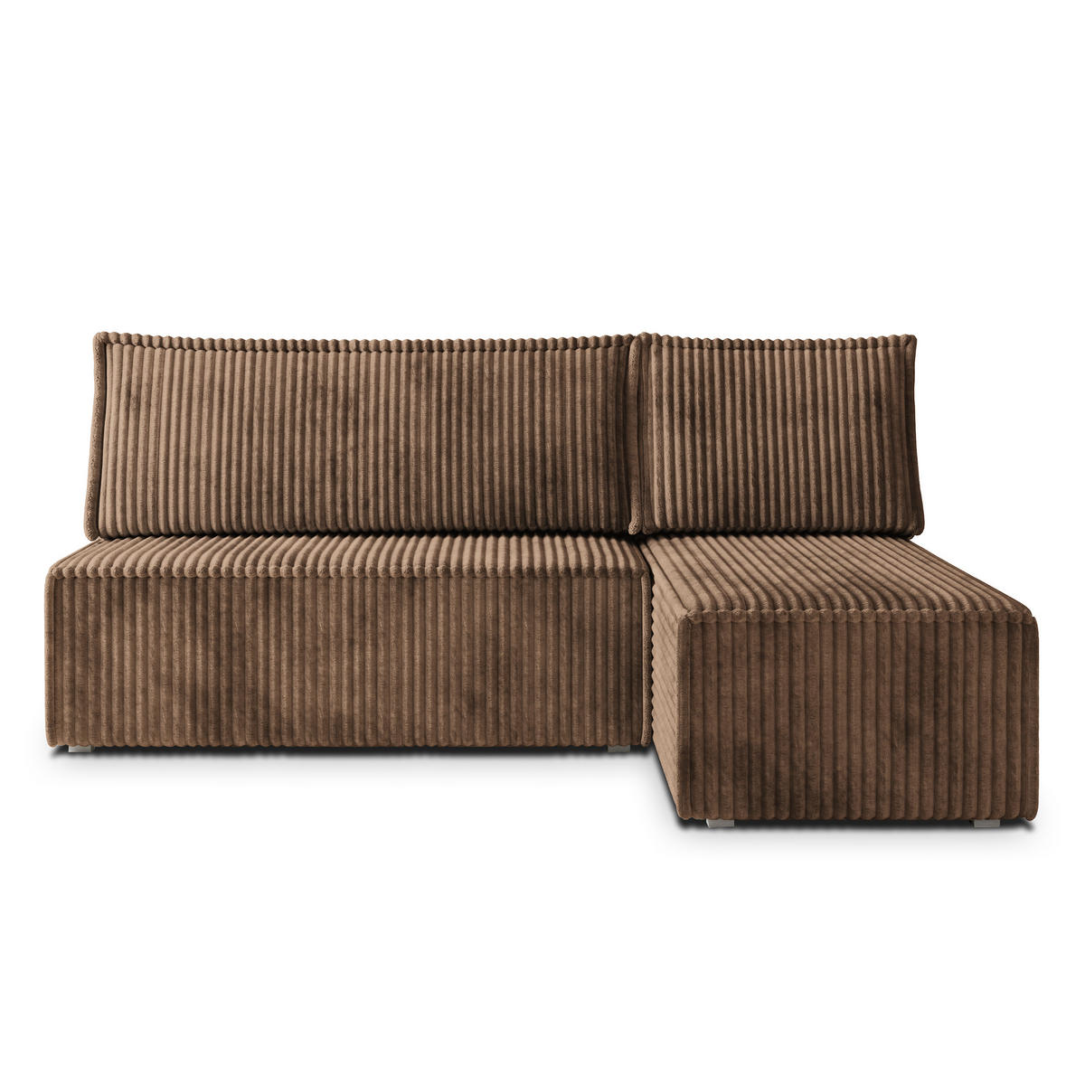 ROHOVÁ SEDAČKA BRISO béžová - šedá/béžová, dřevo/textil (200/140cm) - MASSENO