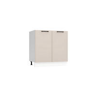 UNTERSCHRANK D80 - Morvex - Elegante Stauraum Idee - Beige, Holz/Metall (80/82/52.4cm) - ROYAL24_MARKT
