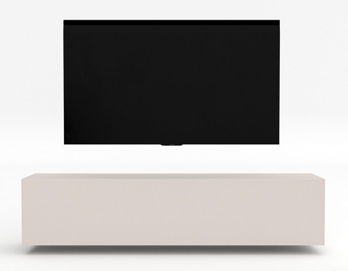 LOWBOARD ZIVOLLI 160 Beige 160/34/40 cm – TV-Schrank für Wandmontage - Beige, Holzwerkstoff/Kunststoff (160/34/40cm) - AX Living