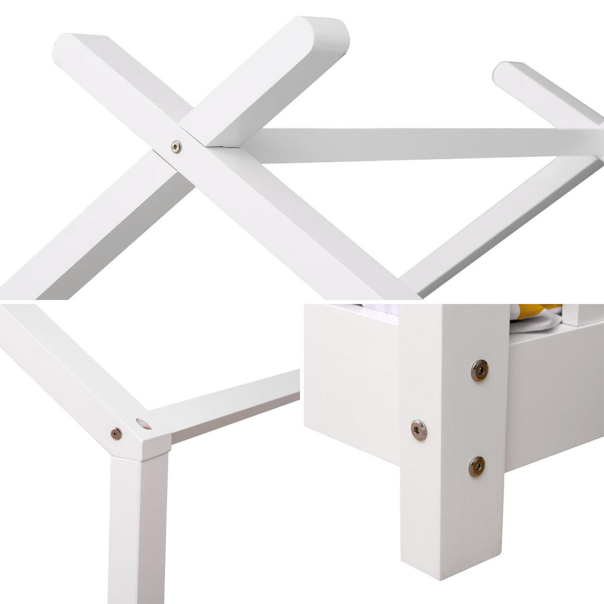 KINDERBETT Gaspard Weiß 190/90 cm - Weiß, Holz - Happy Garden