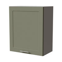 HÄNGESCHRANK Oslo W2/60 Grau / Reed Green Matt 60 / 32,5 / 72cm - Grau/Grün, Holz/Holzwerkstoff (60/72/32.5cm) - Feldmann-Wohnen