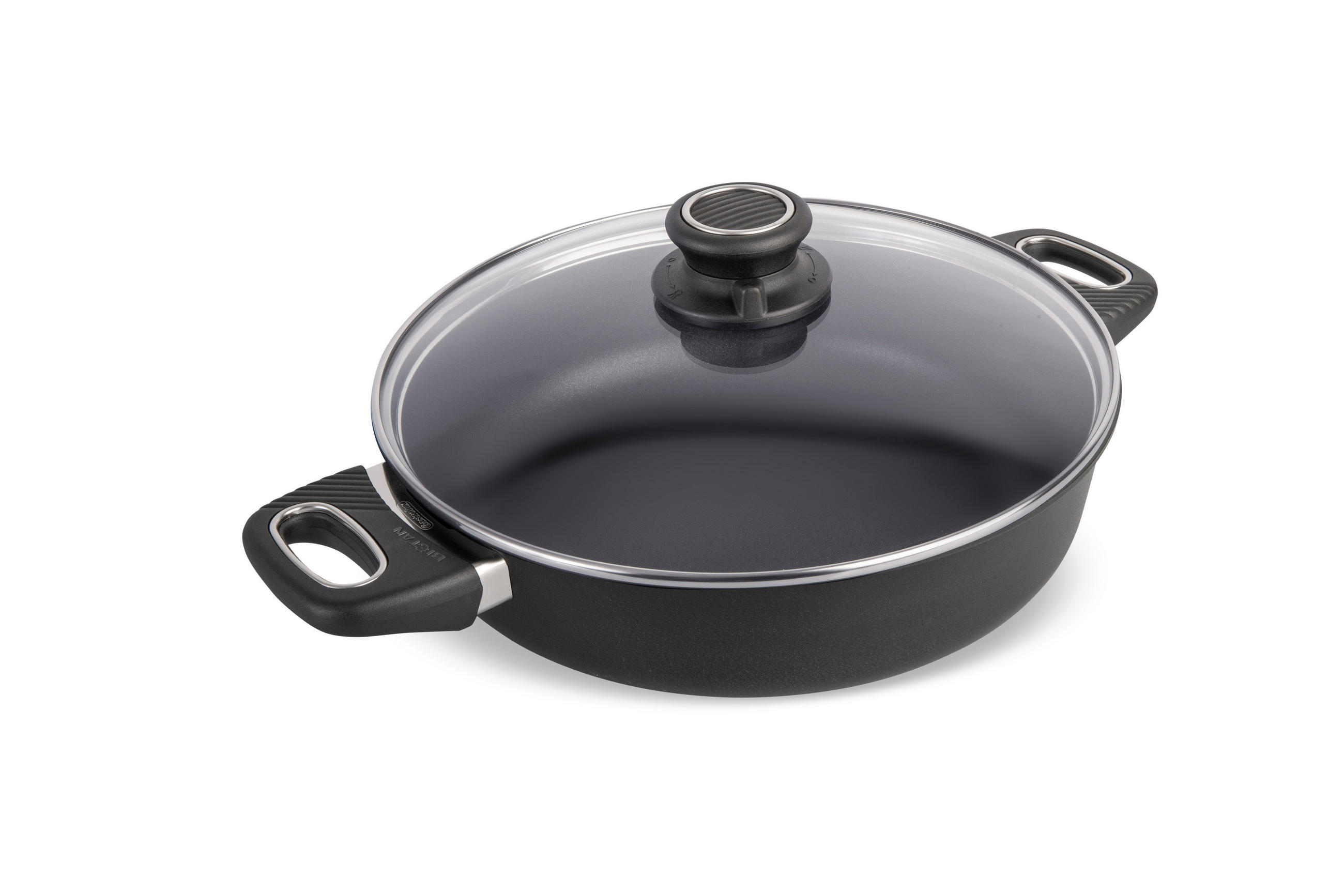 SERVIERPFANNE INDUKTION ⌀26cm - Schwarz, Kunststoff/Metall (26cm) - Gastrolux