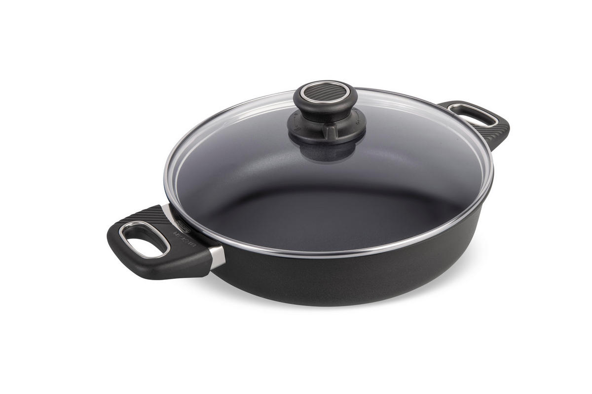 SERVIERPFANNE INDUKTION ⌀26cm - Schwarz, Kunststoff/Metall (26cm) - Gastrolux