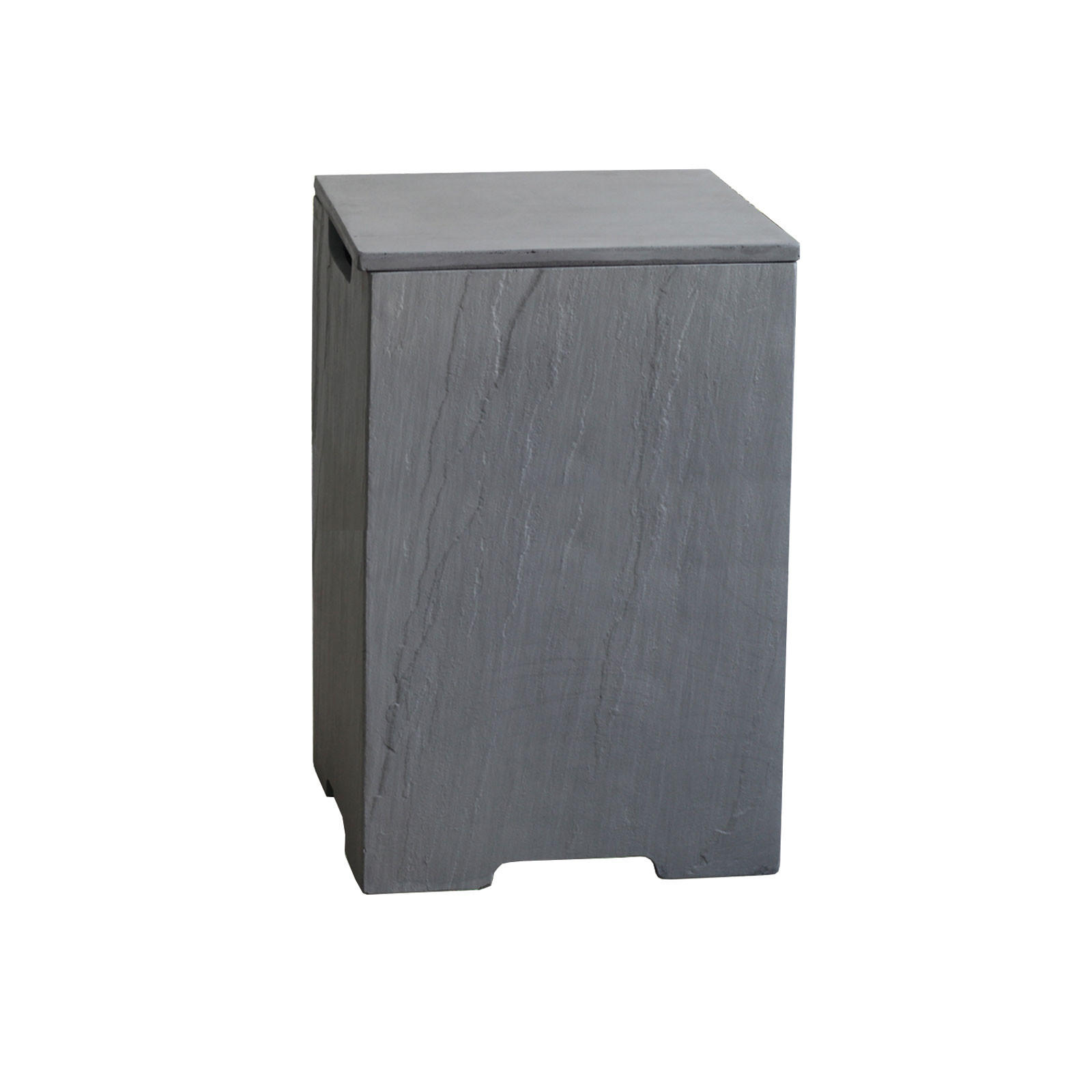 ABDECKUNG für 11 kg Gasflaschen in Sandstein-Optik - Grau, Stein (49/73/49cm) - Elementi