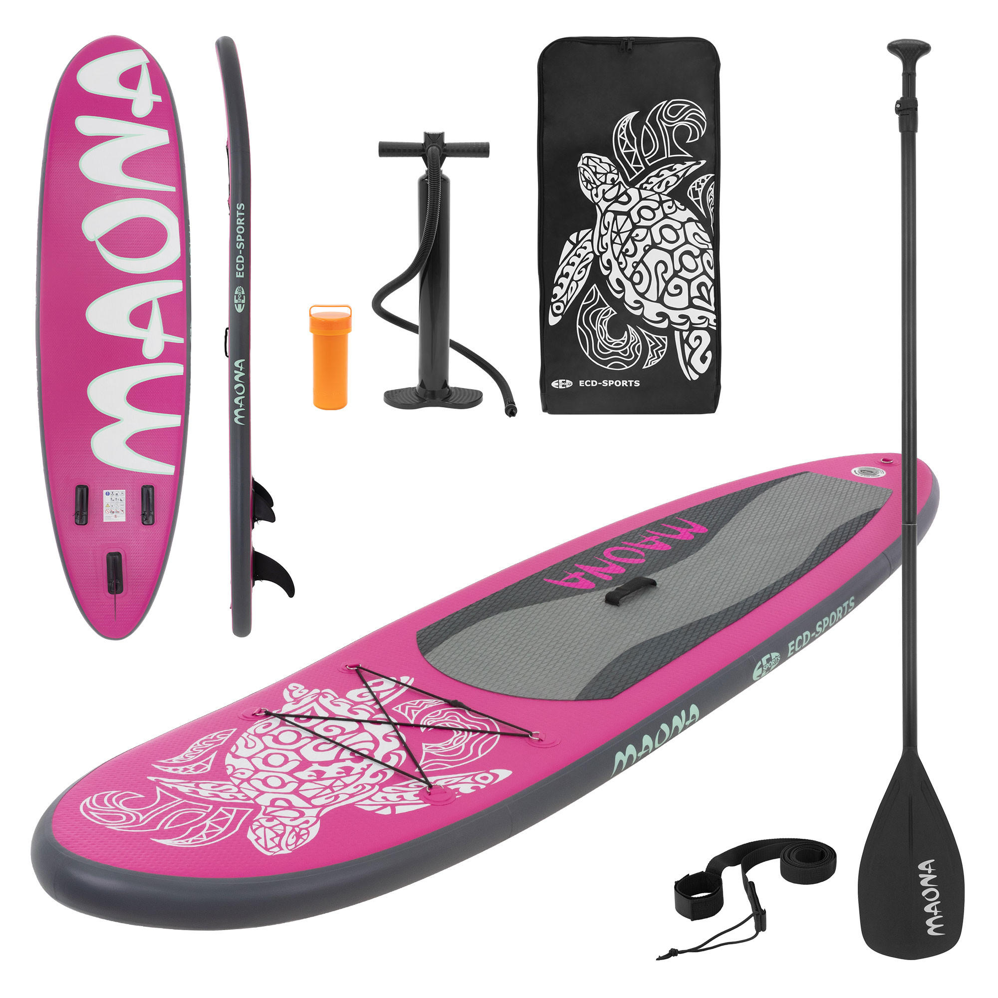 STAND UP PADDLE BOARD Maona Rosa - Pink, Kunststoff (308/76/10cm) - ECD-Germany
