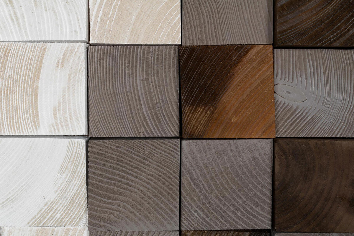 HOLZBILD Grau 98/55 cm - Weiß/Grau, Holz (6.5/55cm) - KUNSTLOFT