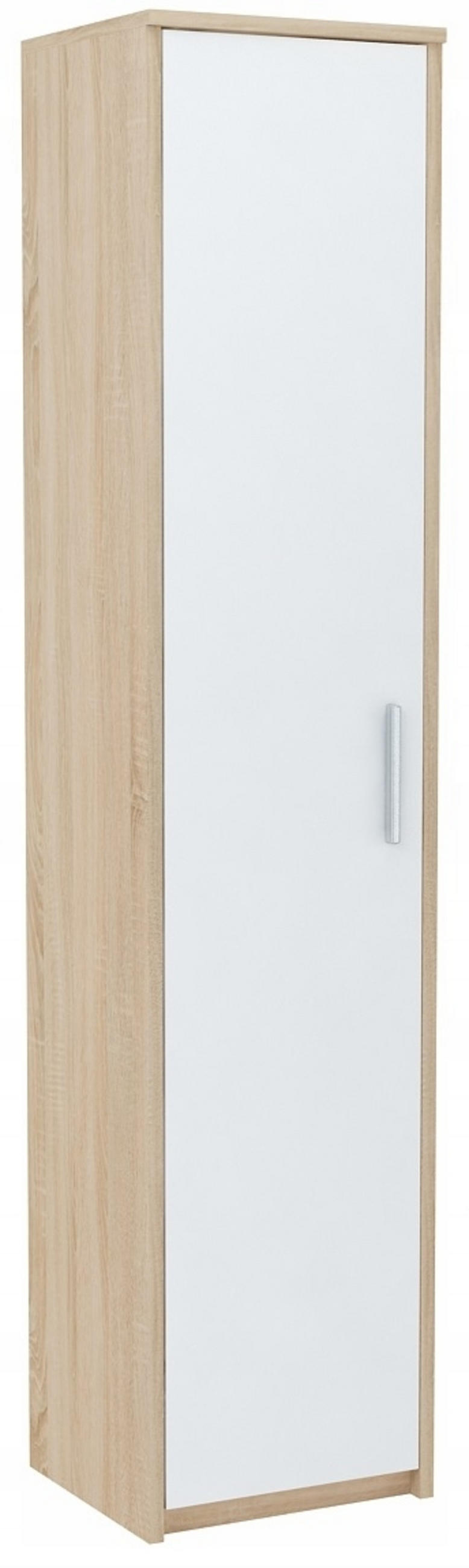 HOCHREGAL BODO R40Z Sonoma Eiche–Weiß 40/35/182 cm - Weiß/Sonoma Eiche, Holzwerkstoff (40/182/35cm) - Matkam Möbel
