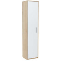 HOCHREGAL BODO R40Z Sonoma Eiche–Weiß 40/35/182 cm - Weiß/Sonoma Eiche, Holzwerkstoff (40/182/35cm) - Matkam Möbel