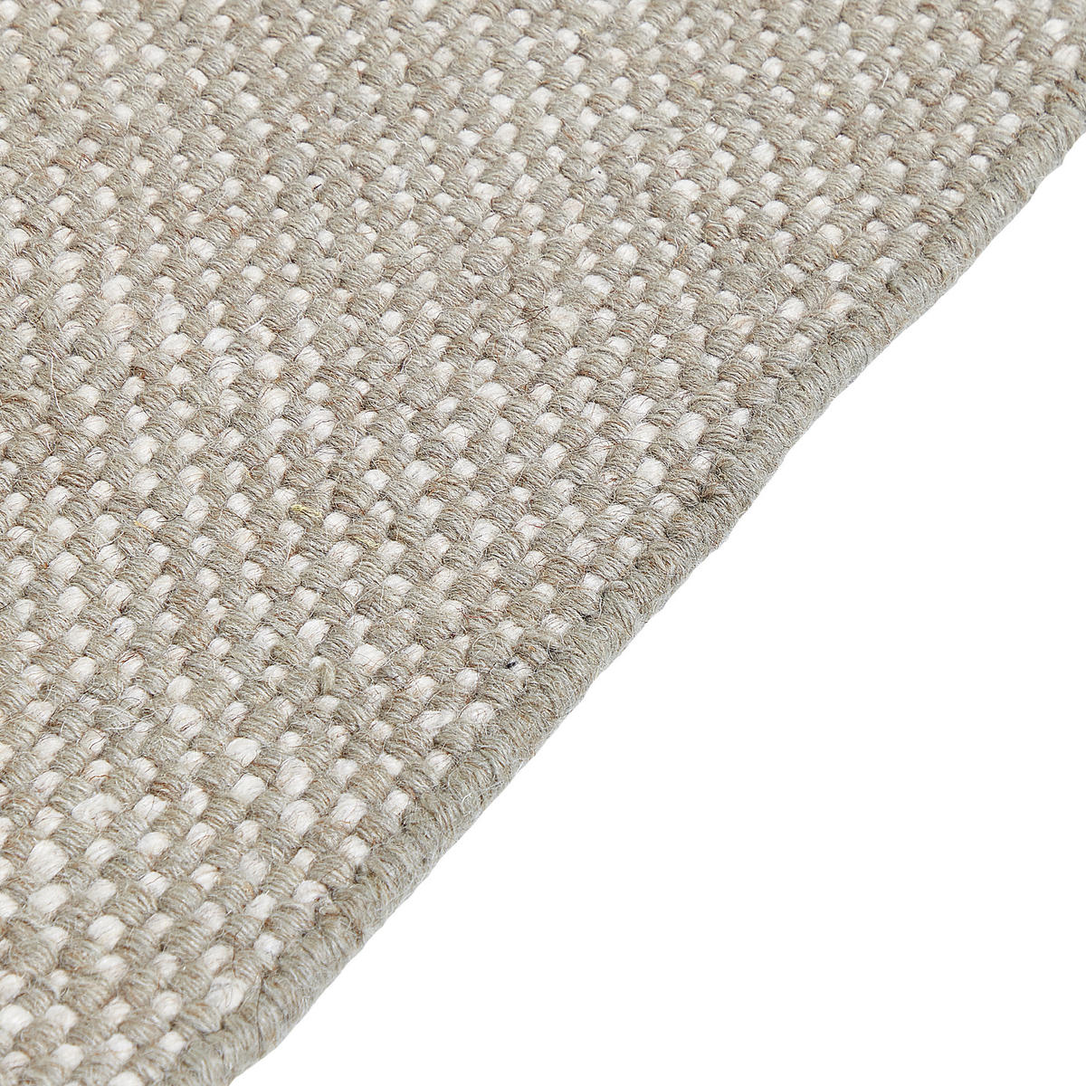 TEPPICH geflochten Tekeler 150/80 cm - Grau, Textil (80/150cm) - Beliani