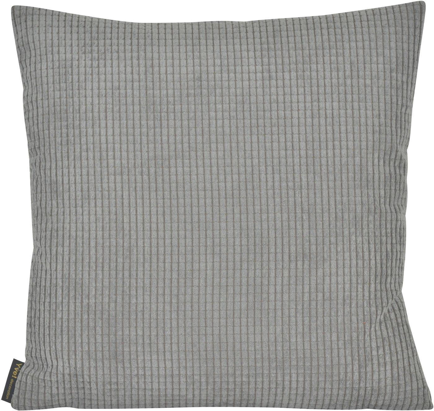 KISSENHÜLLE NEW WAVE - Grau, Textil (50/50cm) - Yve! decoration