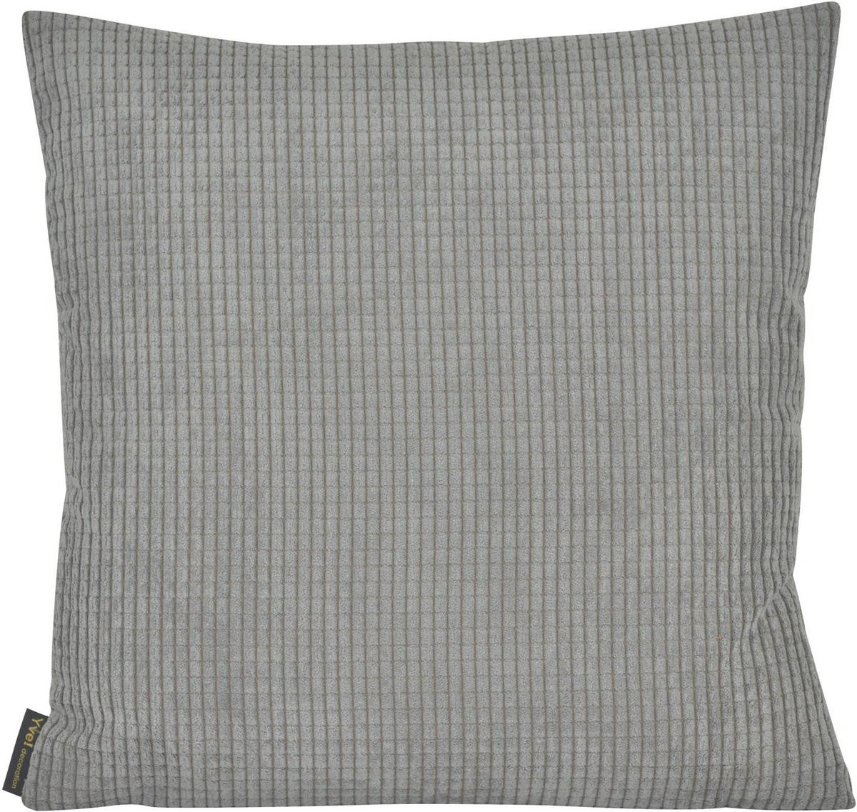 KISSENHÜLLE NEW WAVE - Grau, Textil (50/50cm) - Yve! decoration