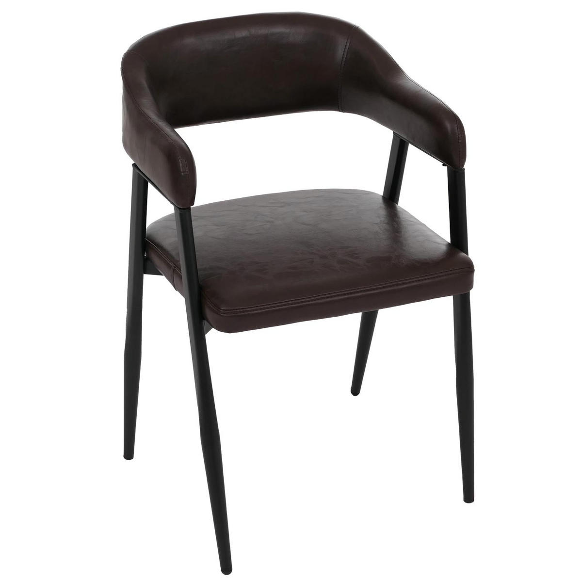 ESSZIMMERSTUHL Dunkelbraun - Dunkelbraun, Textil (51/77/52cm) - Jamb