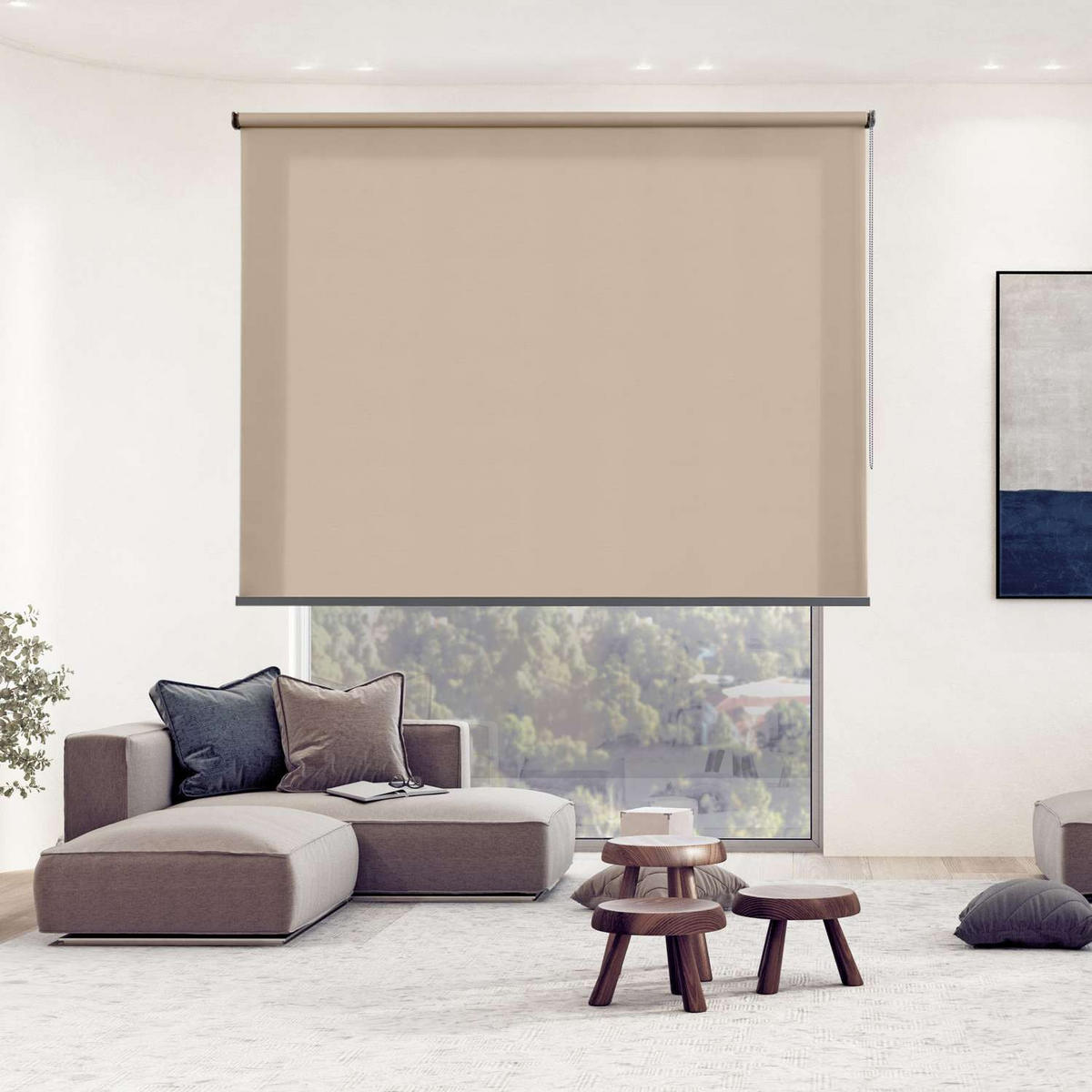 ROLLO| Beige, 80 cm x 250 cm - Beige, Kunststoff (80/250cm) - STORESDECO