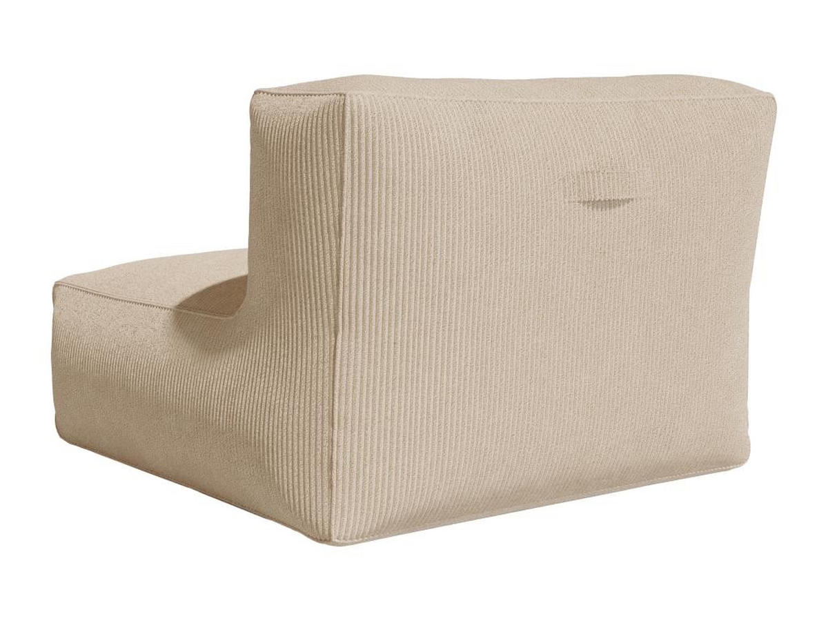 ECKSESSEL - Cord - Beige - NOUMARA - Beige, Textil (95/80/95cm) - Vente-Unique