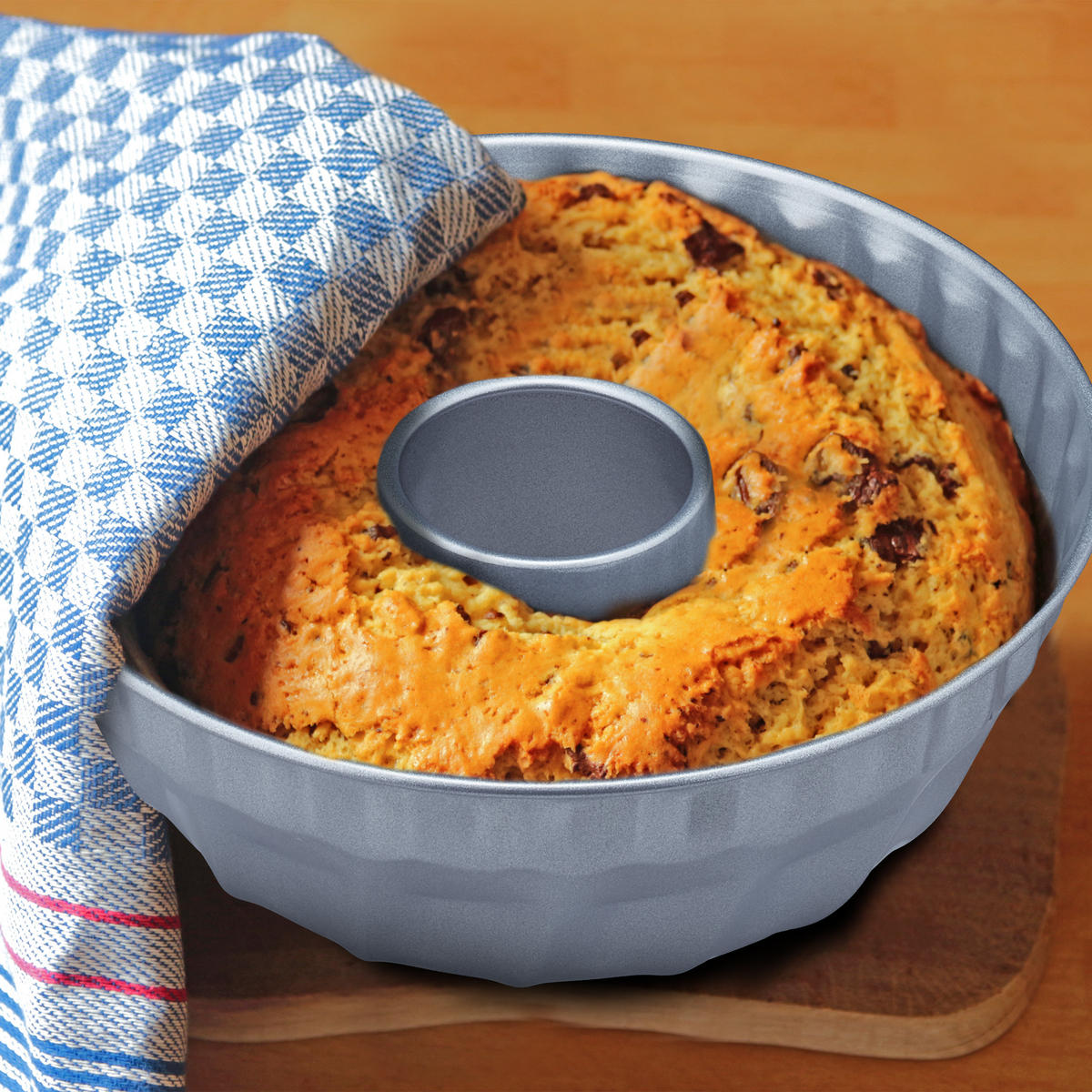 GUGELHUPFFORM - Silberfarben, Metall (25.5/9.5cm) - Relaxdays