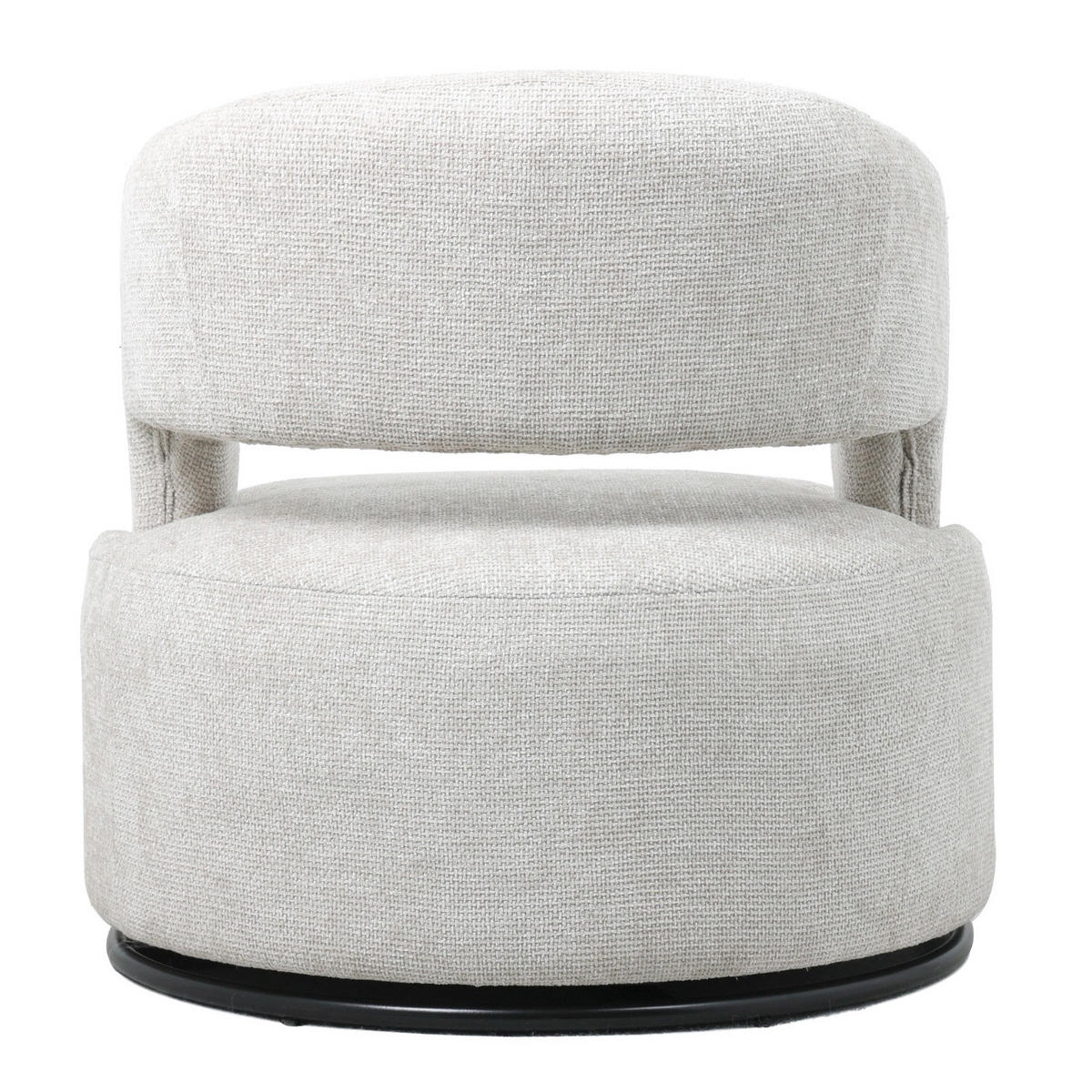 SESSEL drehbar aus Stoff, beige - Beige, Textil (79/77/79cm) - Giga Meubel