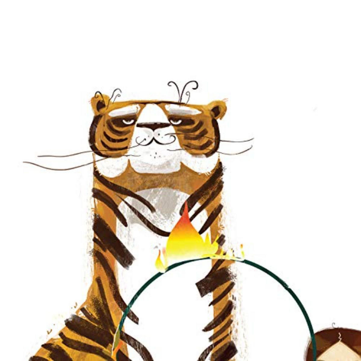 POSTER Set mit 4 Circus Tiger Clown Zauberer A3 Rahmenlos - Klar, Papier (29.7/3cm) - Nacnic