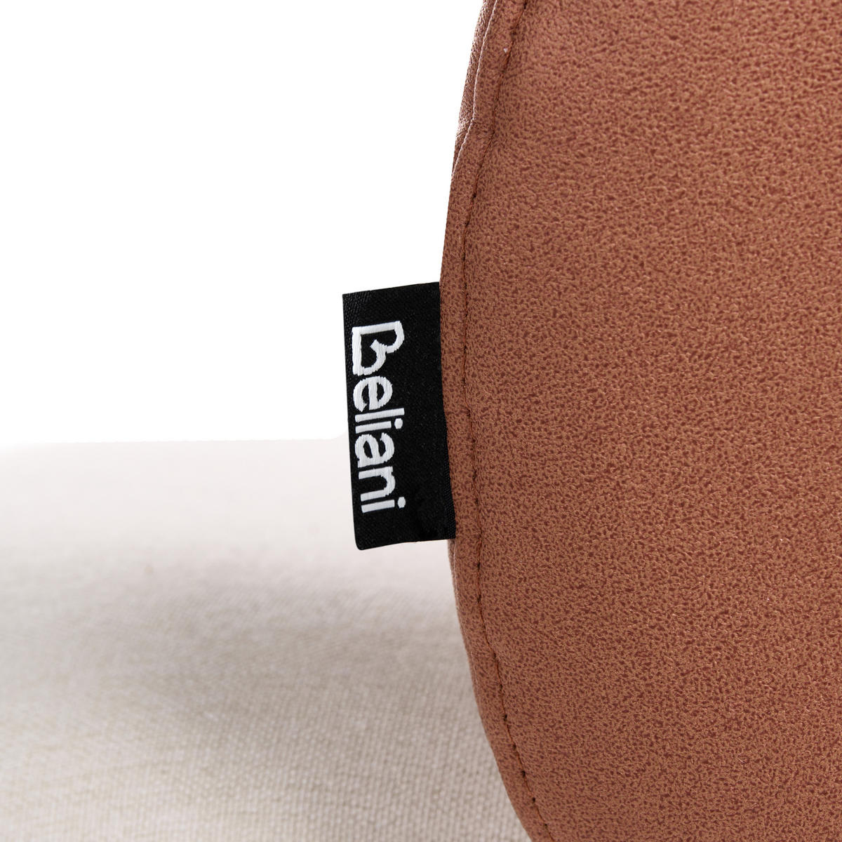 STUHL 2er-Set Stoff Goldbraun Walla - Beige/Schwarz, Textil (58/77/56cm) - Beliani