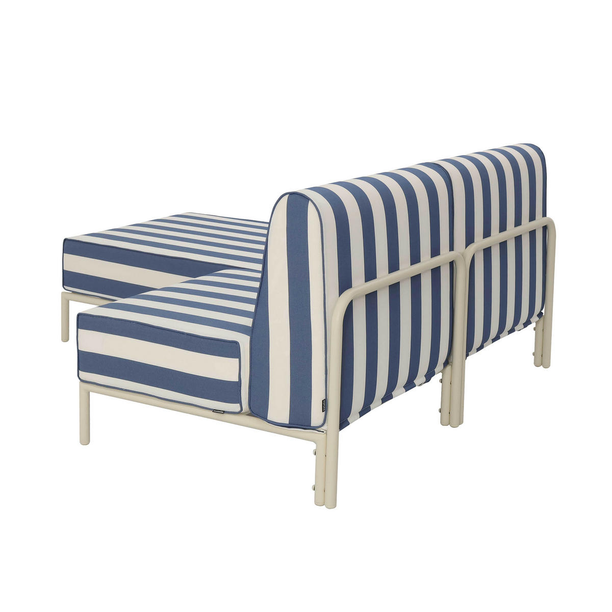 GARTENSOFA mit 2 Sitzplätzen, Blau - Blau, Textil (153/78/144cm) - Oviala