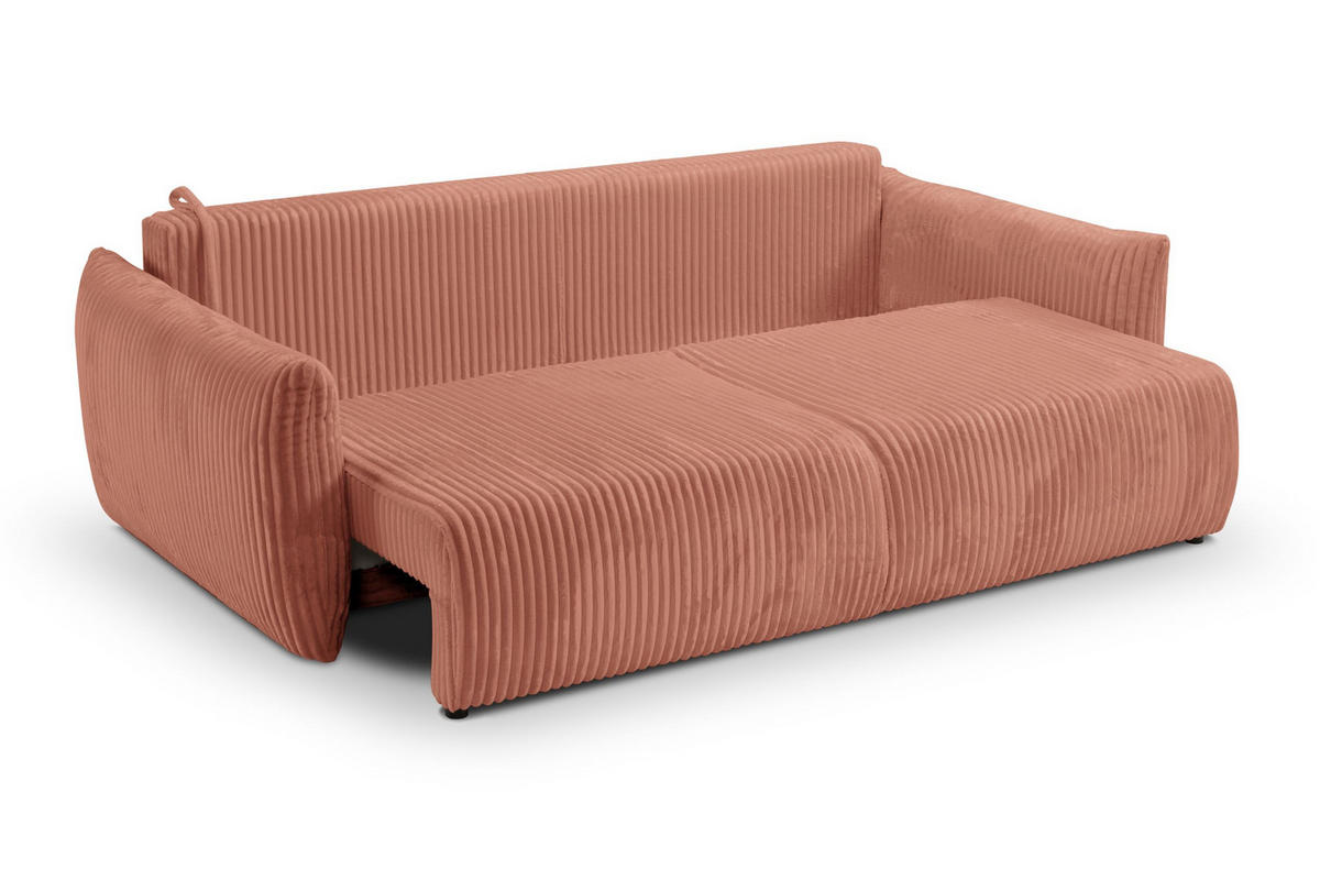 SOFA Hallora - Rosa (Tilia 62) - Altrosa, Holzwerkstoff (240/88/108cm) - Möblo