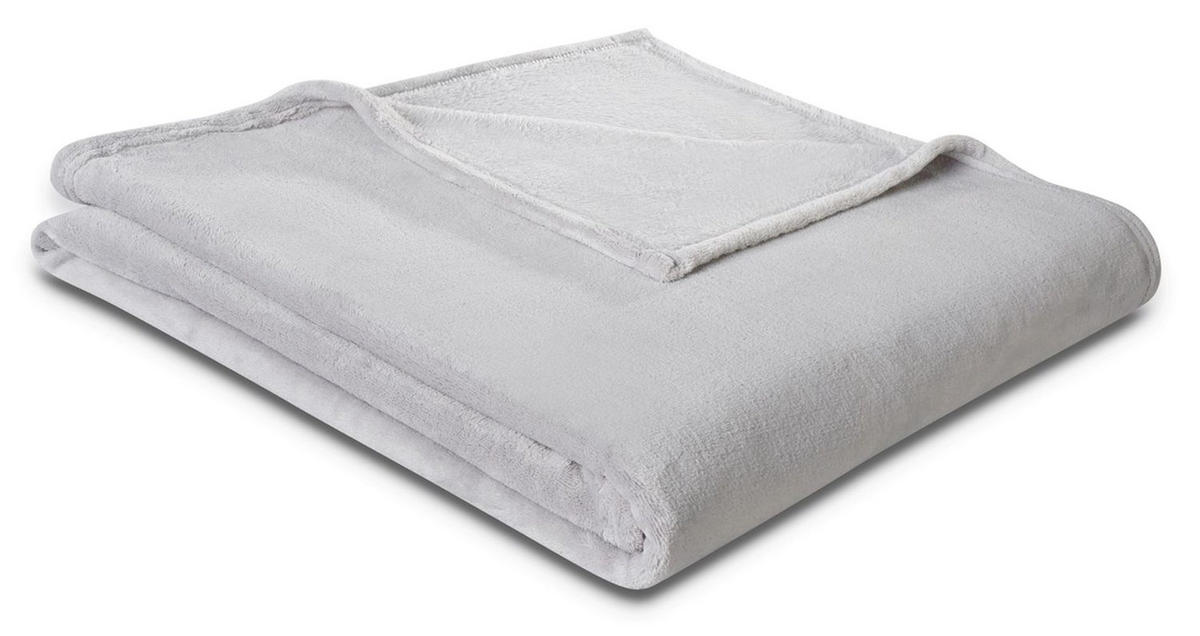 TAGESDECKE soft&cover silber 150 x 200cm - Silberfarben, Textil (150/200cm) - Biederlack