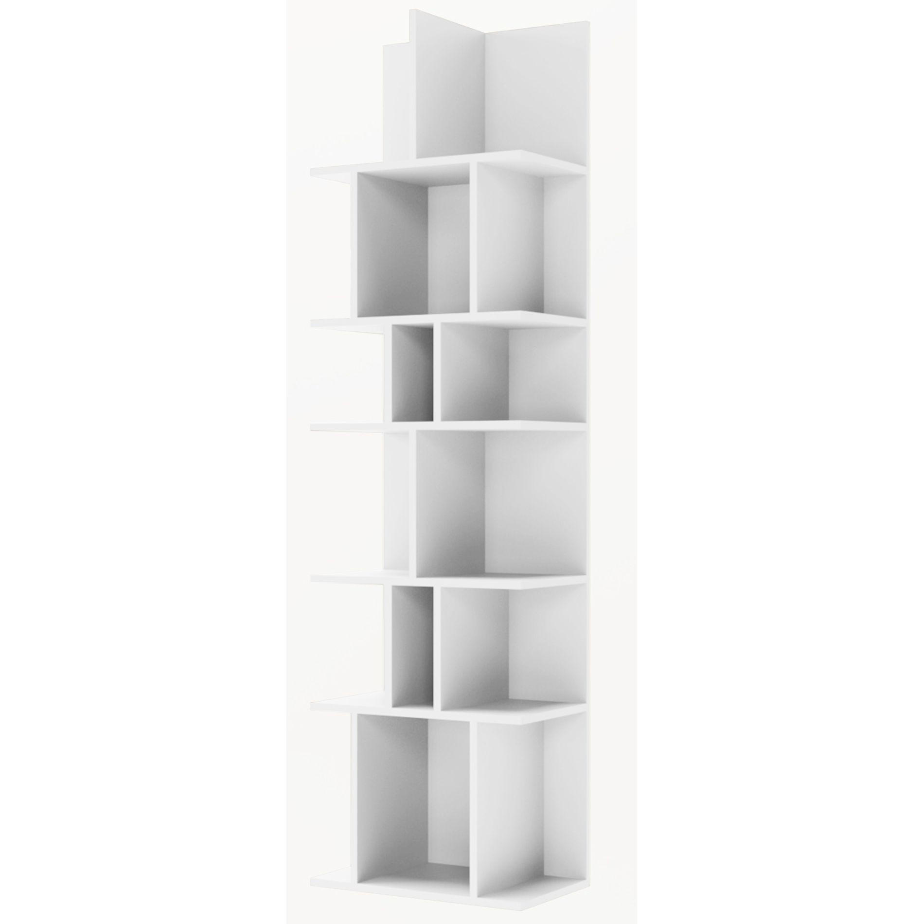 STANDREGAL Bemmi Weiß 180 × 50 cm - Weiß, Holzwerkstoff (50/180/30cm) - Selsey