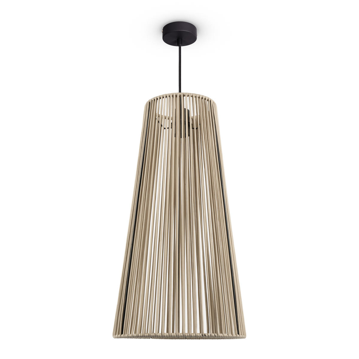 PENDELLEUCHTE Hugo Pd1 Mayve - Schwarz, Metall (32/32/60cm) - Paco Home