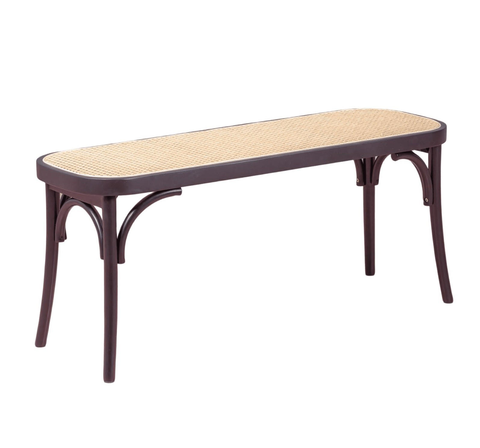 BANK Rechteckig Schwarz 37/110/47 cm - Schwarz, Naturmaterialien (110/47/37cm) - Nest Dream