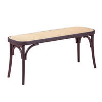 BANK Rechteckig Schwarz 37/110/47 cm - Schwarz, Naturmaterialien (110/47/37cm) - Nest Dream
