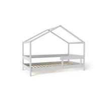 HAUSBETT HYTTE Hellgrau 89x169x135 cm - Hellgrau, Holz - FURNLUX