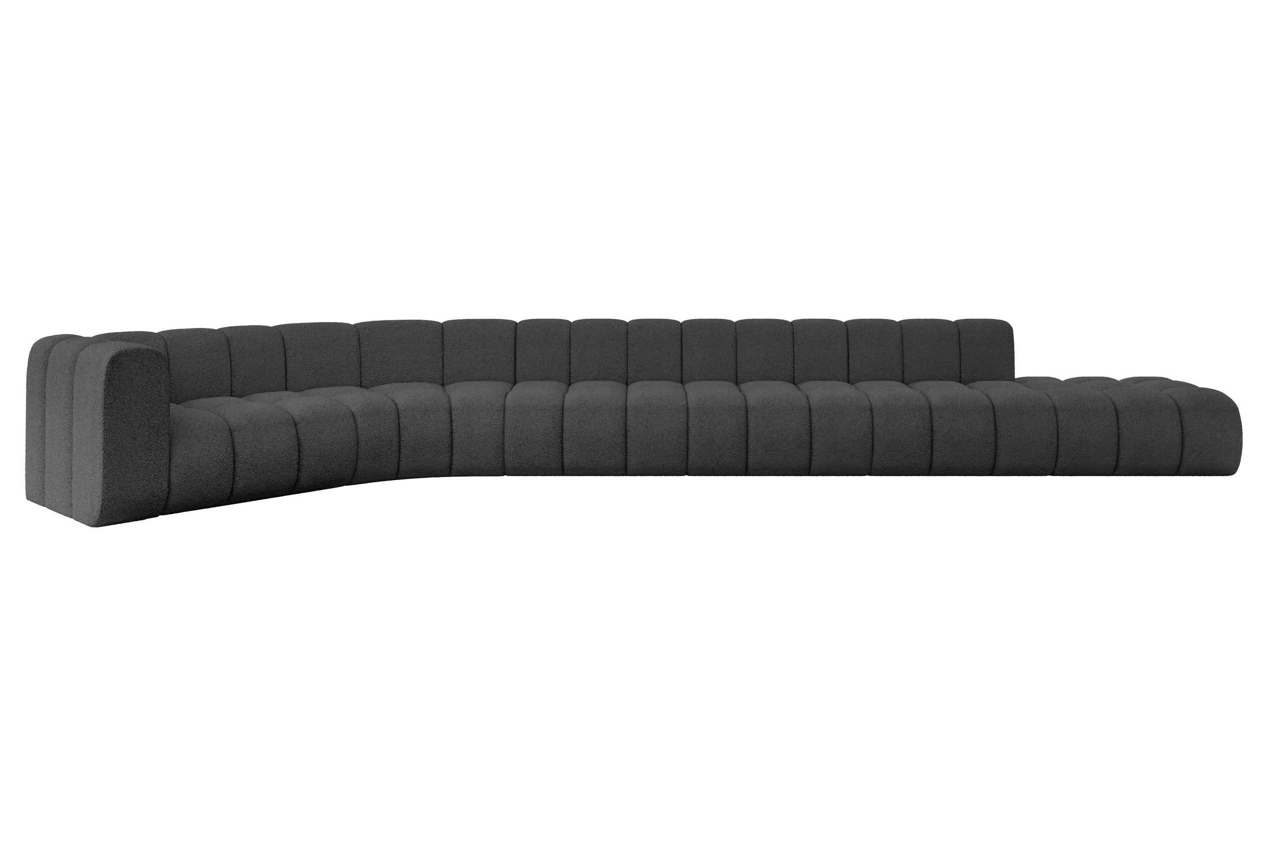 Altdecor Ecksofa Grau 581x194 cm