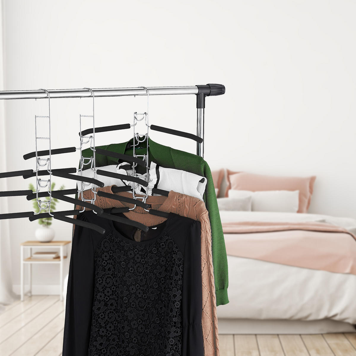 3XVEŠIAKY na šaty v sadě - viacfarebná, kov/textil (2cm) - Relaxdays