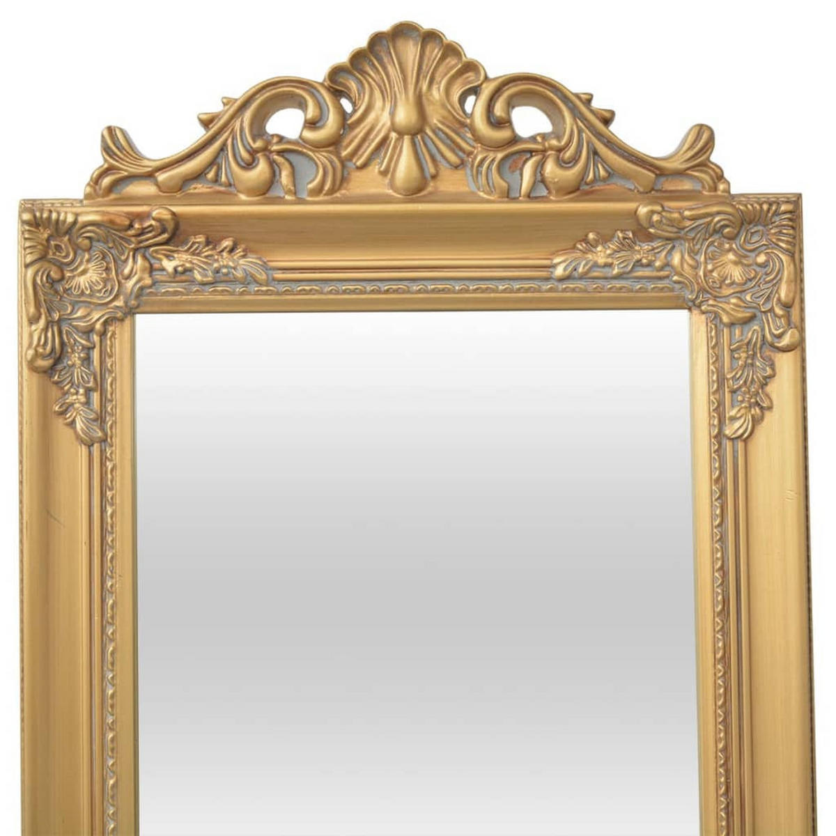 STANDSPIEGEL im Barock-Stil 160x40 cm Golden - Goldfarben, Holz (40/160/1cm) - furnicato